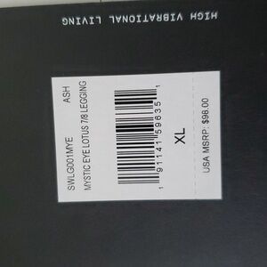 Spiritual Gangster Nirvana Tech Leggings And Sports Bra - Black and White